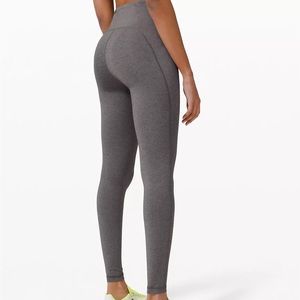 Lululemon Swift Speed High Rise Tight 28” Heathered Black size 4